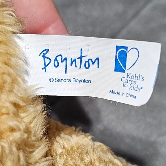 Kohl's Cares Sandra Boynton Train Conductor Dog Plush Brown Hat Story Time Play - Picture 5 of 6